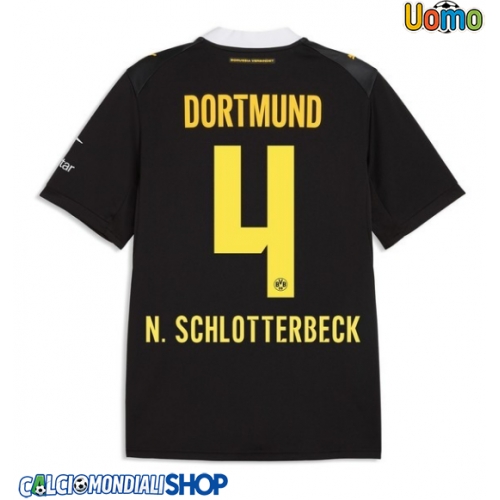 Maglie da calcio Borussia Dortmund Nico Schlotterbeck #4 Seconda Maglia 2026-27 Manica Corta